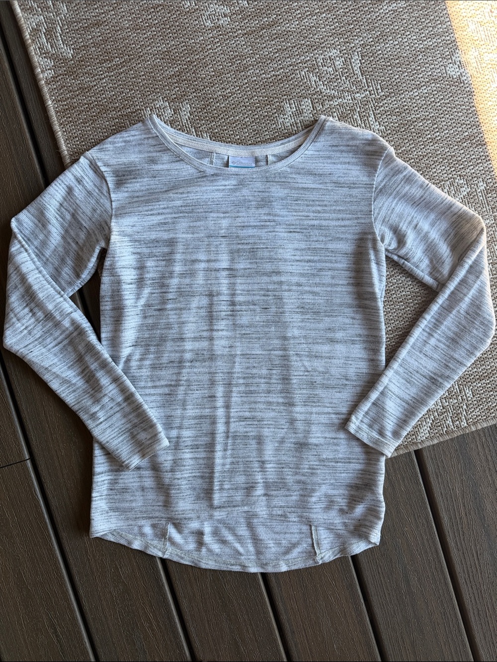 Columbia Light Heather Gray Crewneck Long Sleeve